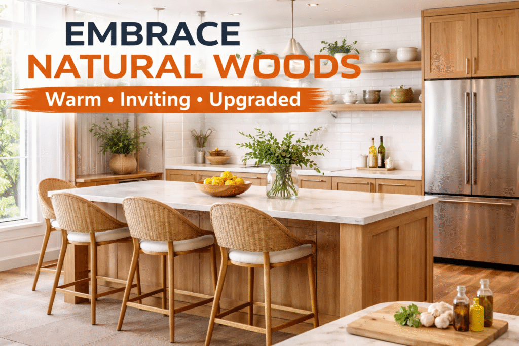 Embrace natural woods in style