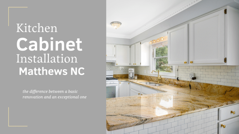 Modern kitchen remodel with new cabinet installation Matthews